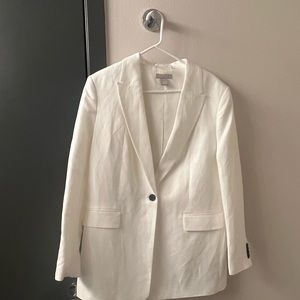 H&M Oversized White Blazer